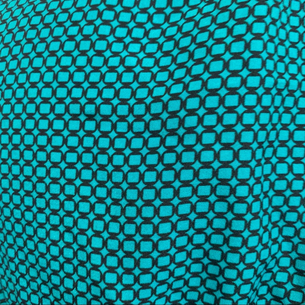 Motherhood maternity black & green women’s v neck ruffle blouse size small - Picture 3 of 5